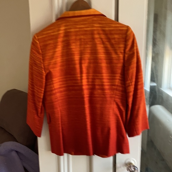 Linda Allard Ellen Tracy Orange Petite 8 NWT - Picture 2 of 6